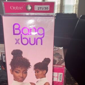 Outre Bang x Bun Hair Extension - Brown
